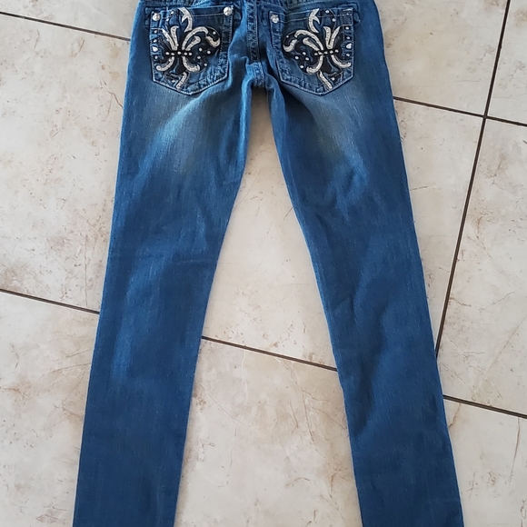 Miss me Brand Blue Jeans, low-rise, size 27 - Picture 4 of 4
